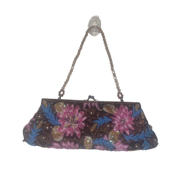 Vintage Rhinestones Clutch Evening Purse - Picture 2 of 8